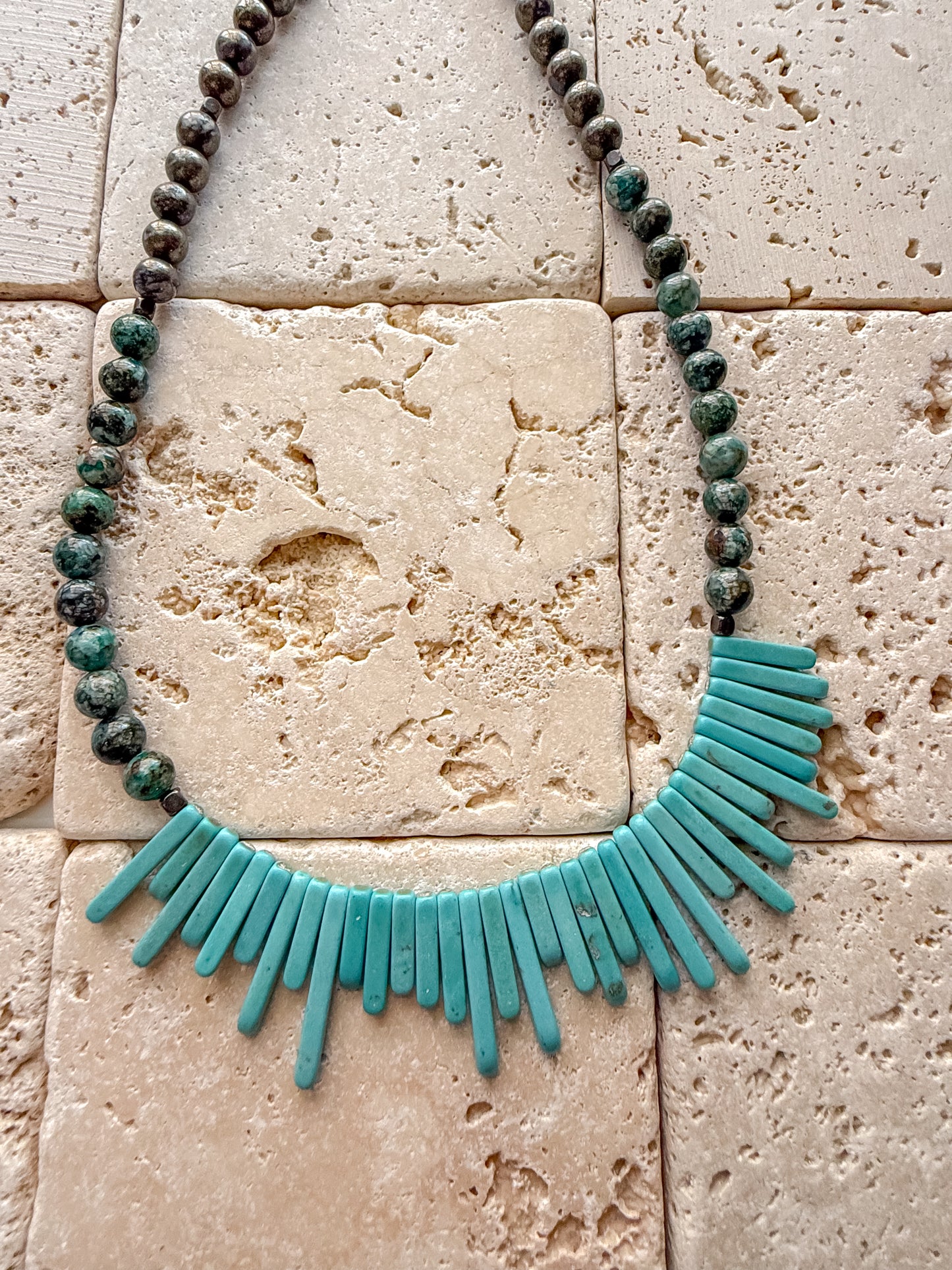 Turquoise Collar Necklace OOAK