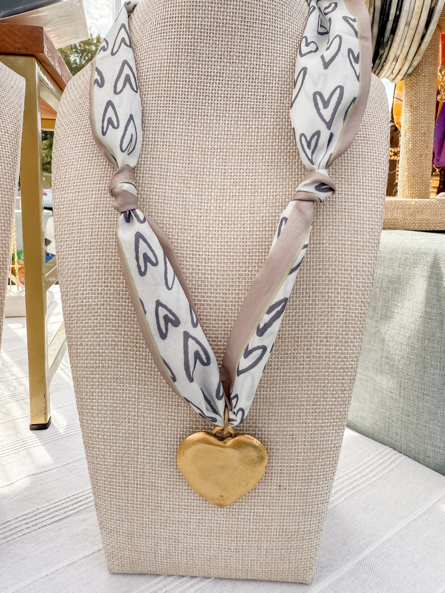 Scarf Necklaces(Brown Hues)