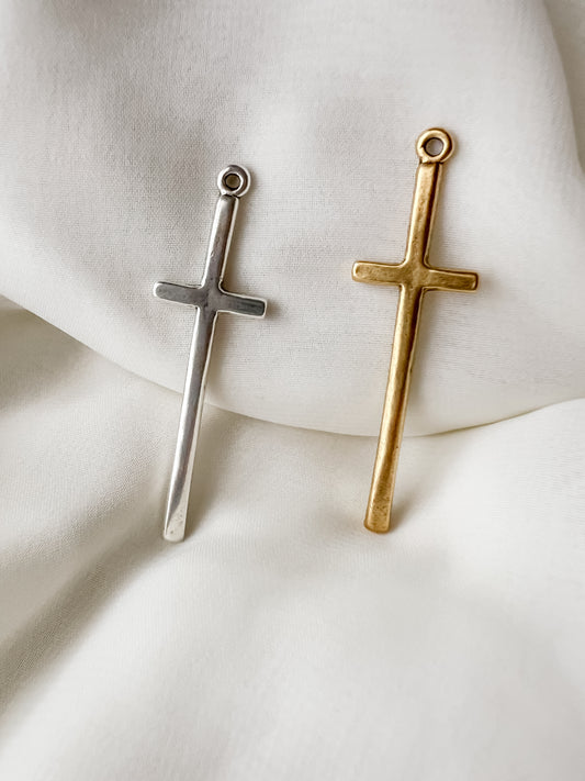 Chainbreaker Necklace Skinny Cross Charm