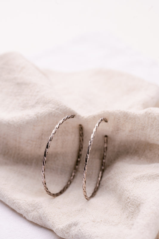 The Artisan Twisted Hoop Earrings