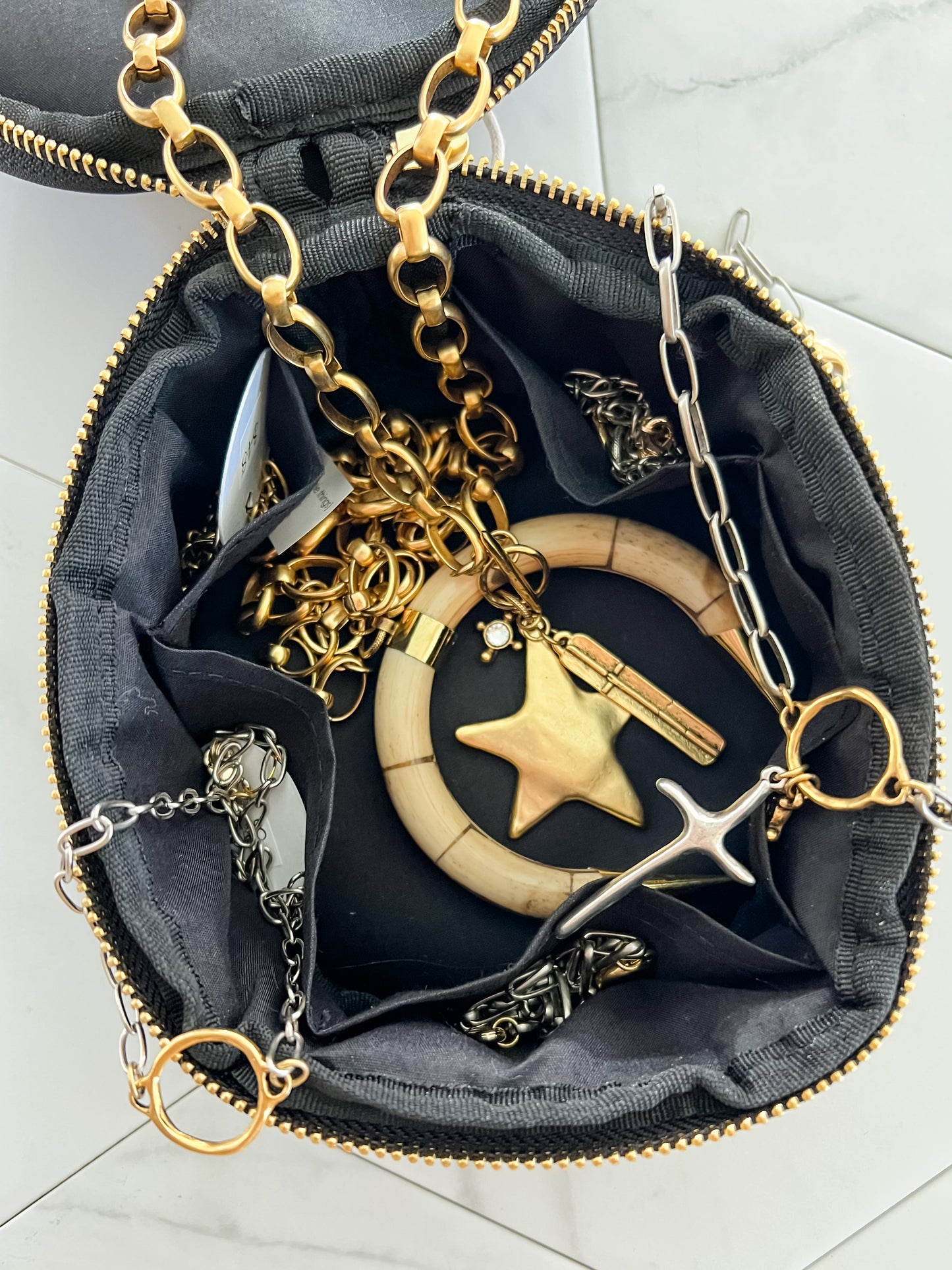 Round Travel Jewelry Organizer