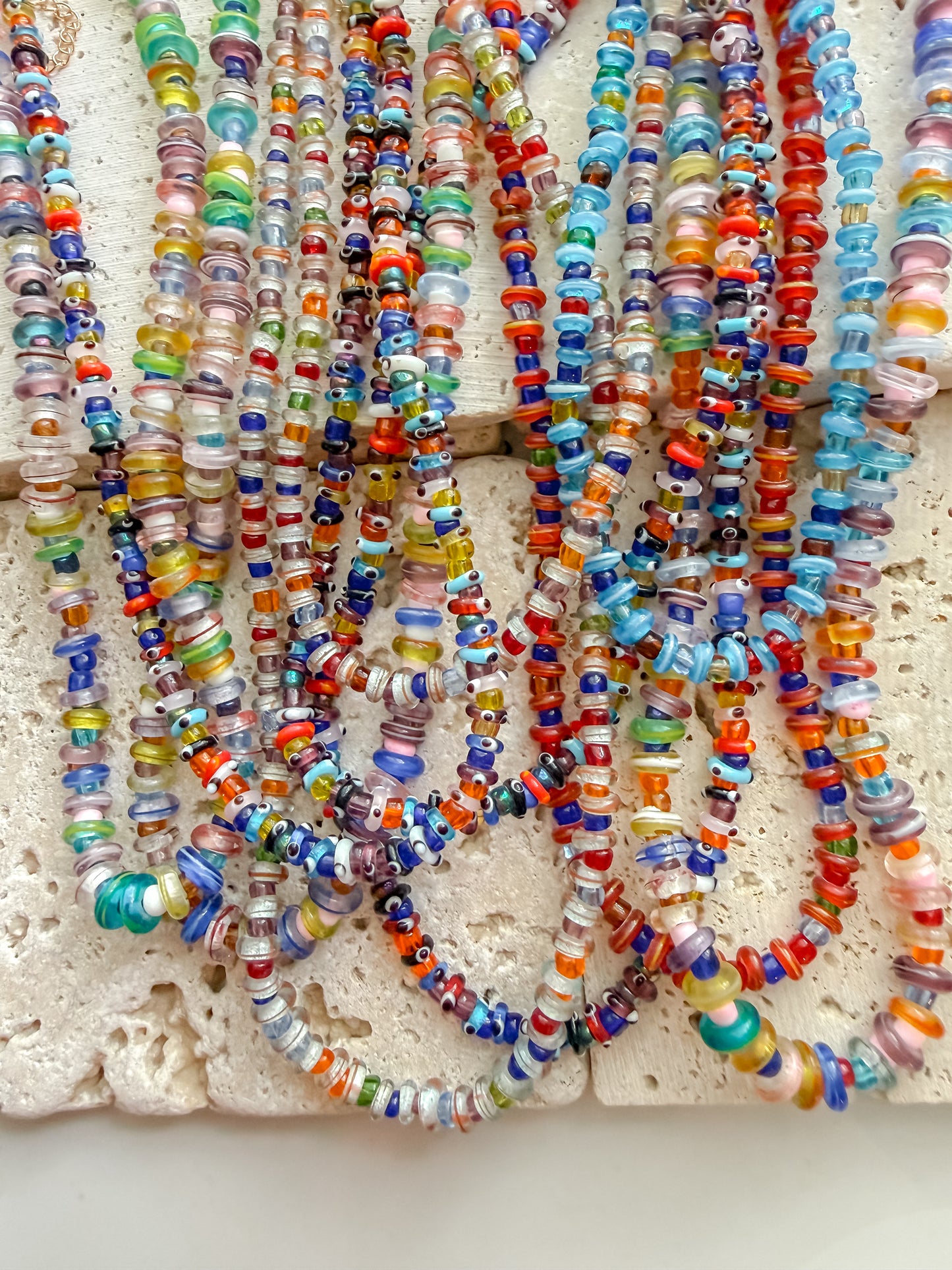Capri Glass Beaded Necklace
