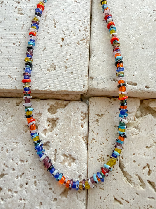 Capri Glass Beaded Necklace