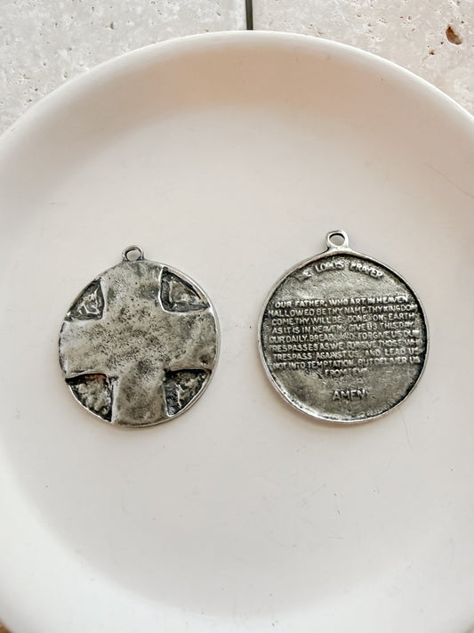 Lord's Prayer Coin Charm