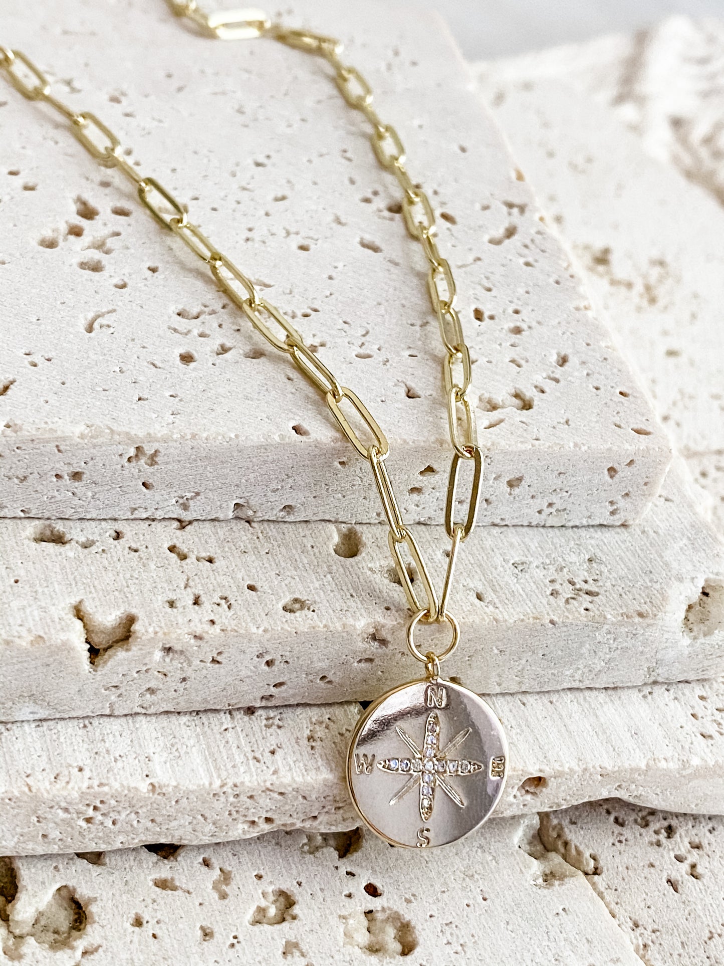 Golden Compass Necklace