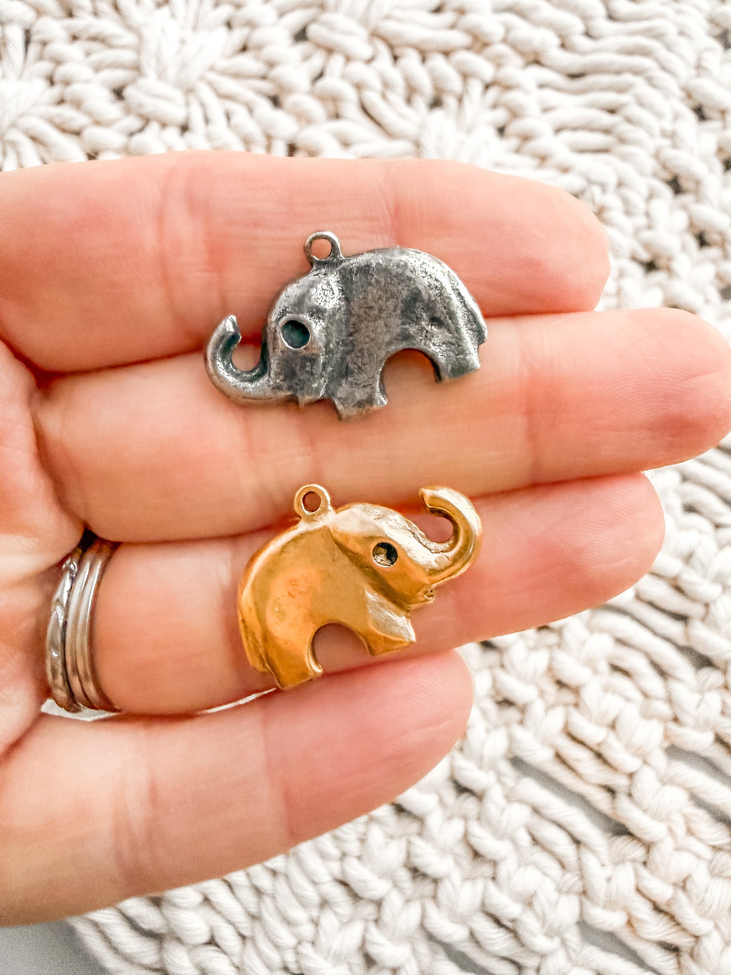 Small Elephant Charm