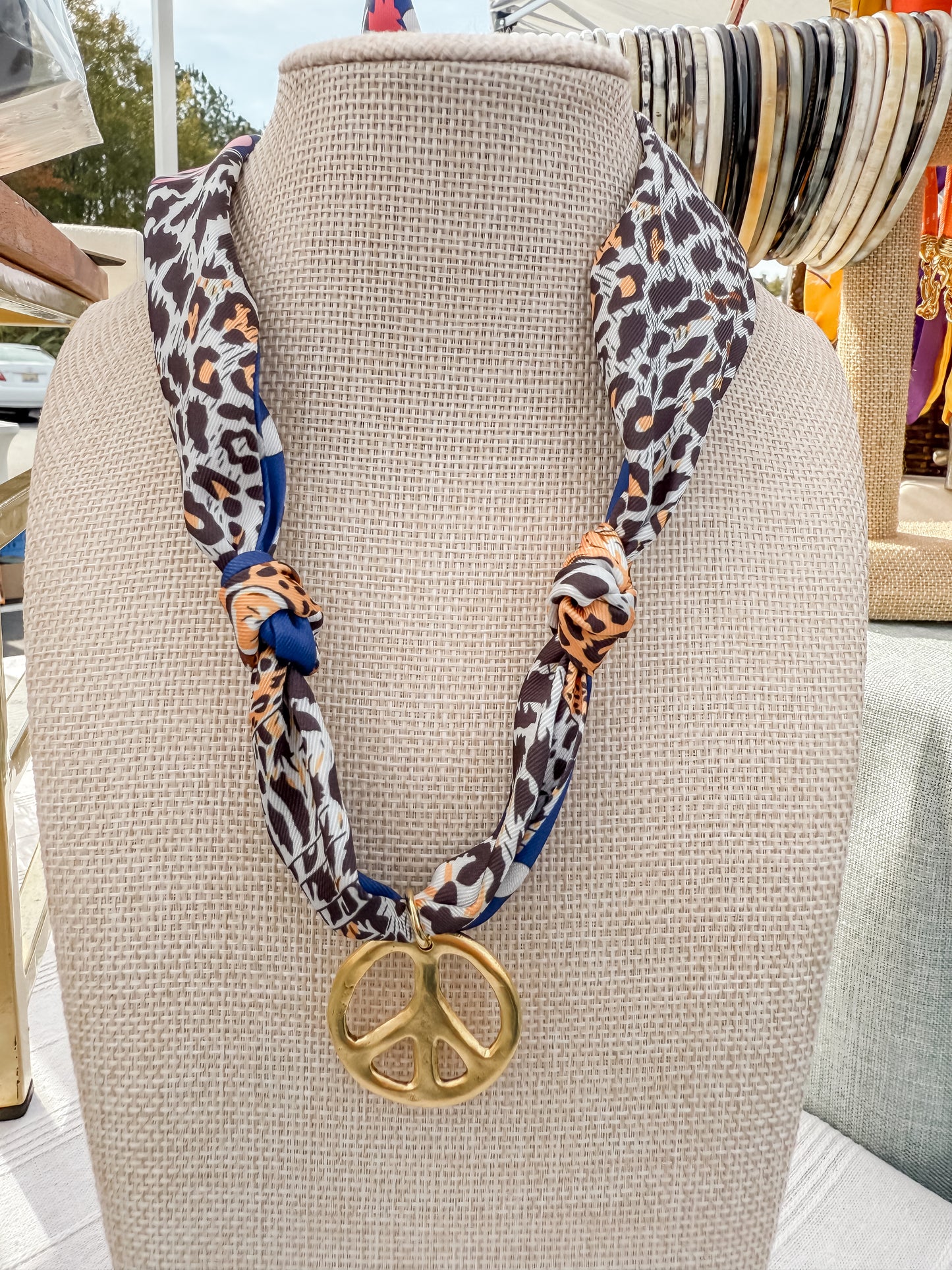 Scarf Necklaces(Brown Hues)