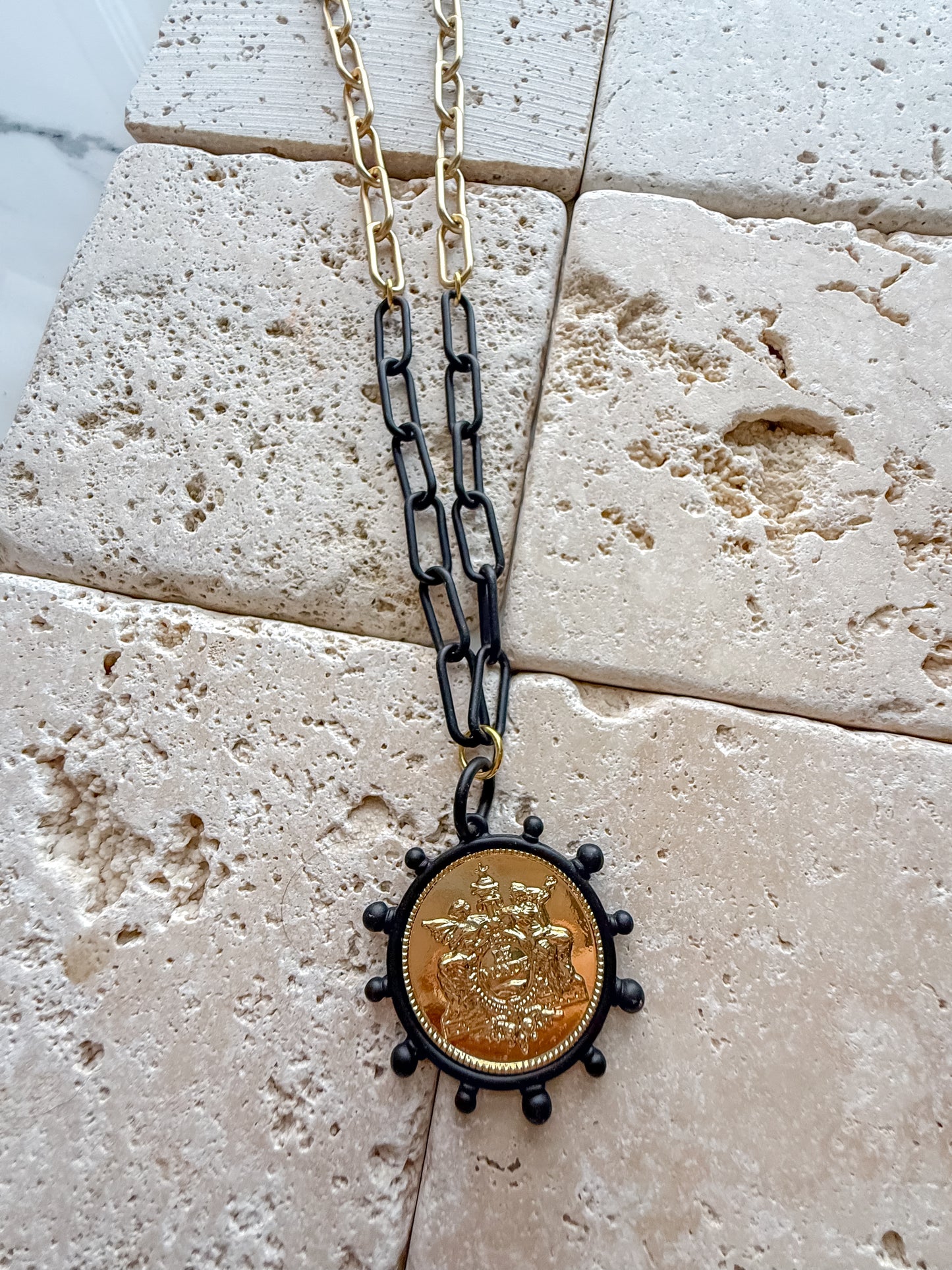 Mixed Metal Coin Necklaces OOAK