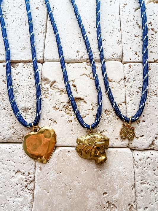 Cord Necklaces(Blue Hues)
