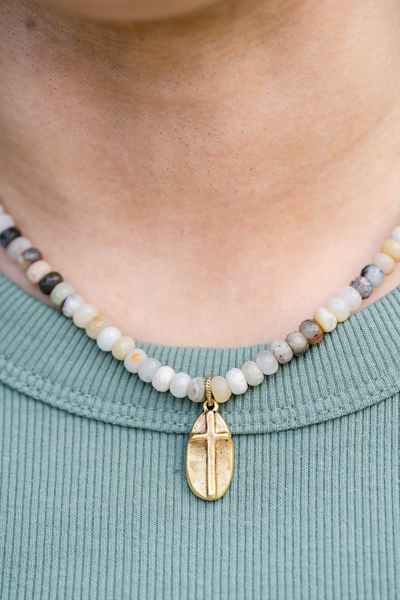 Covenant Beaded Cross Necklace