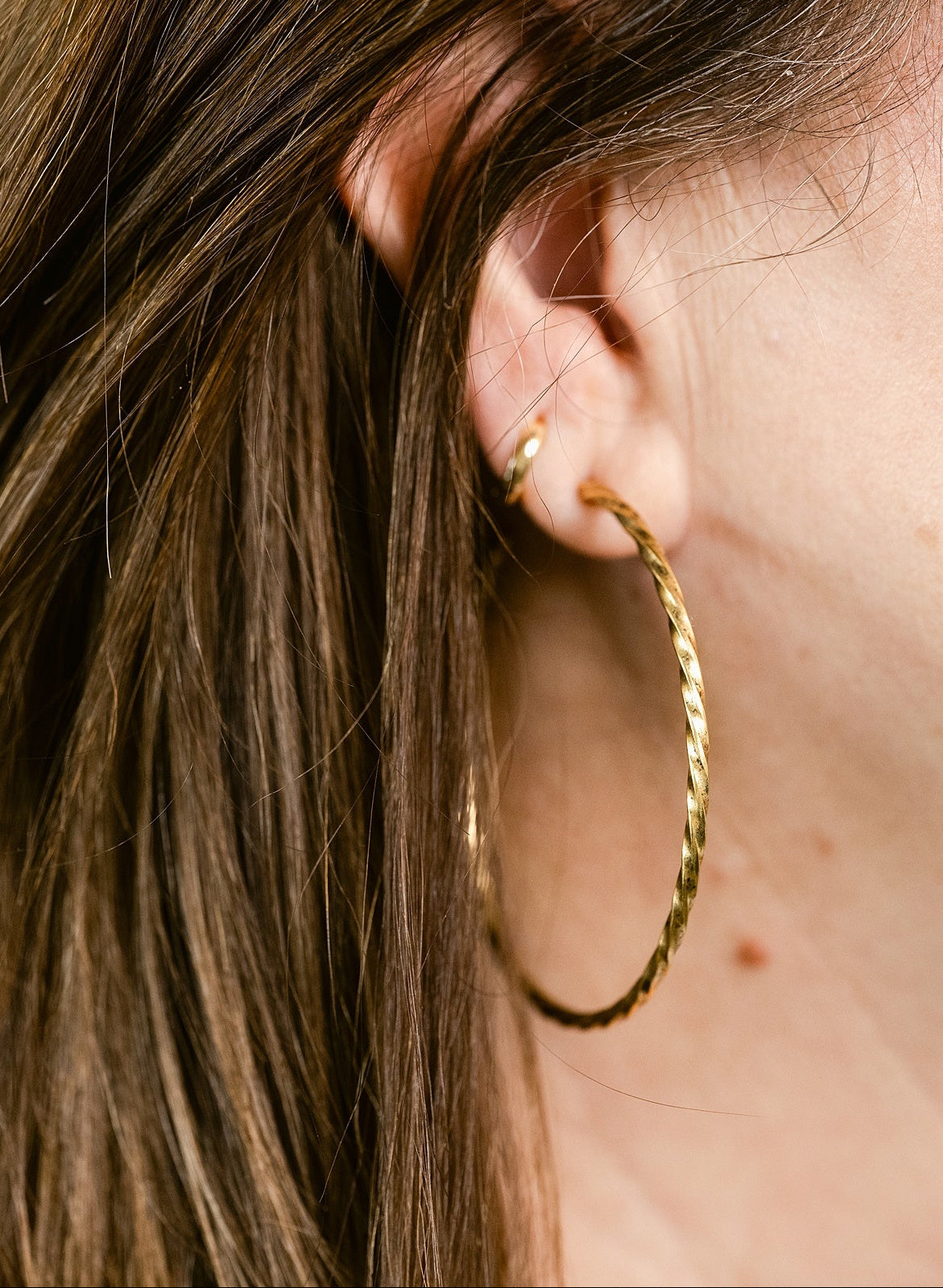 The Artisan Twisted Hoop Earrings
