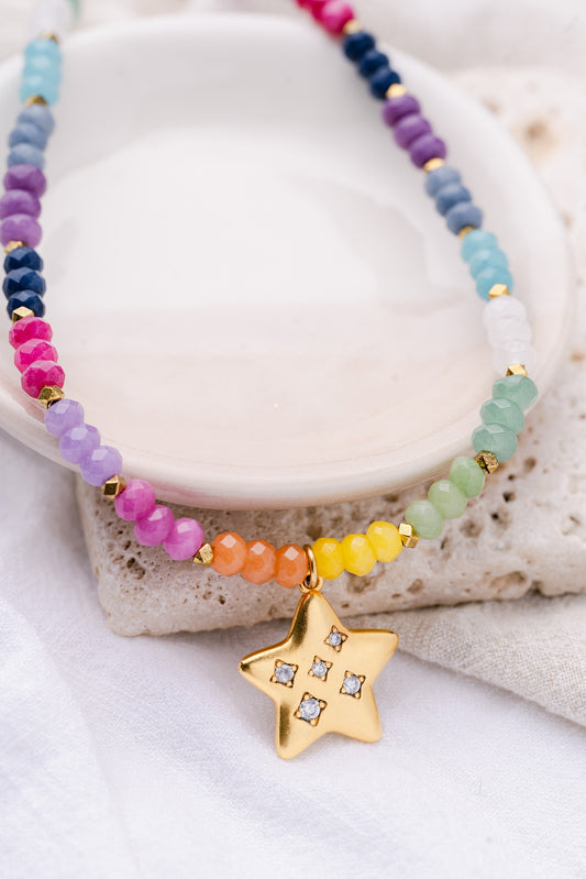 Lucky Star Beaded Necklace