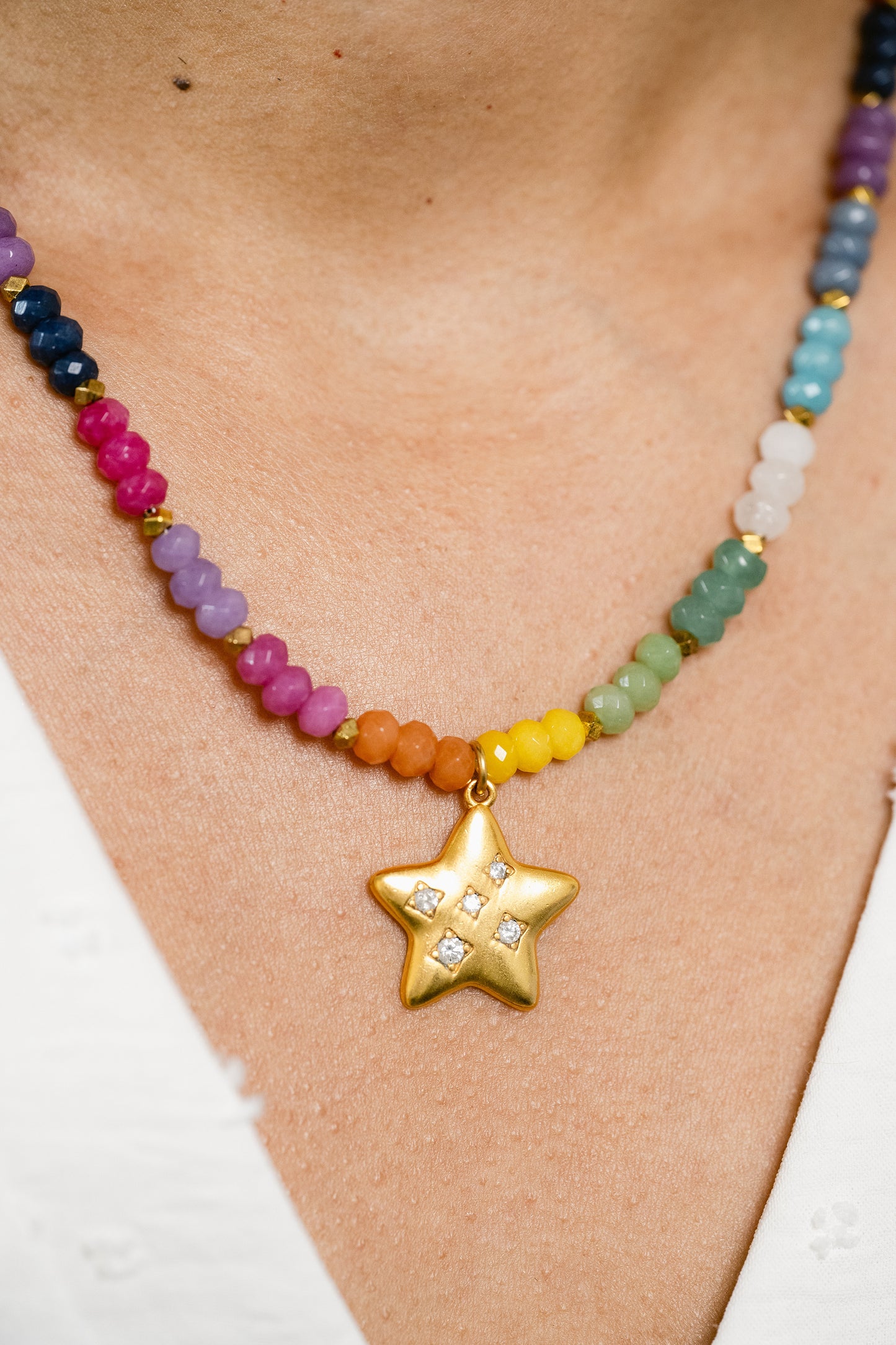 Lucky Star Beaded Necklace