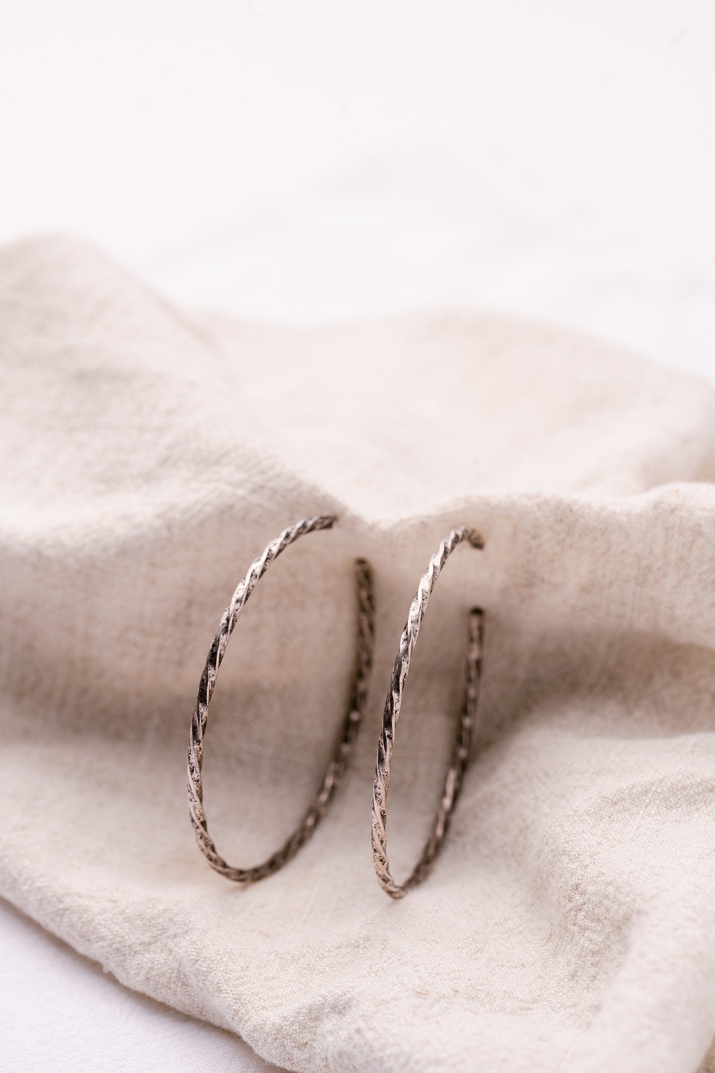 The Artisan Twisted Hoop Earrings
