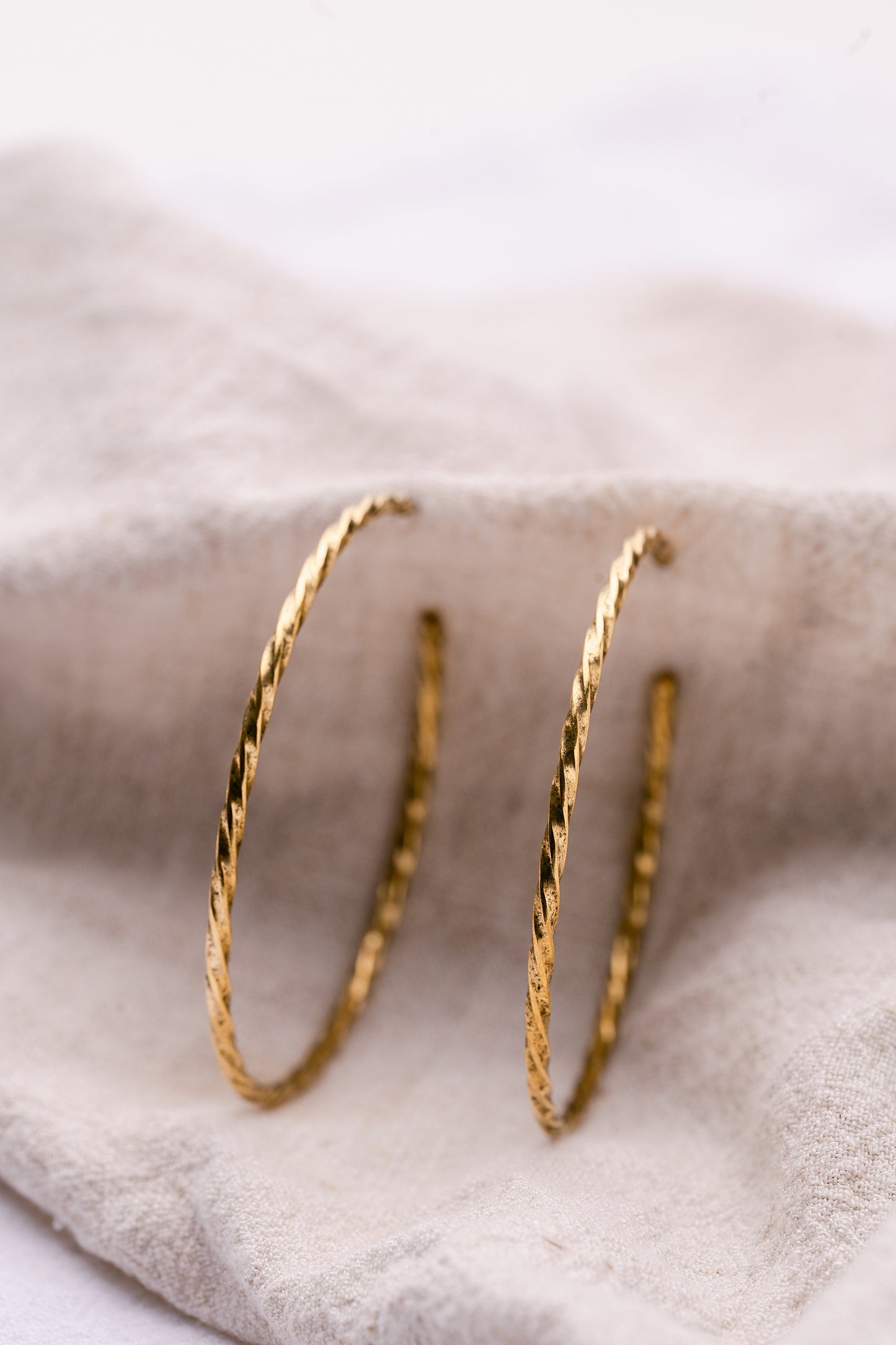The Artisan Twisted Hoop Earrings
