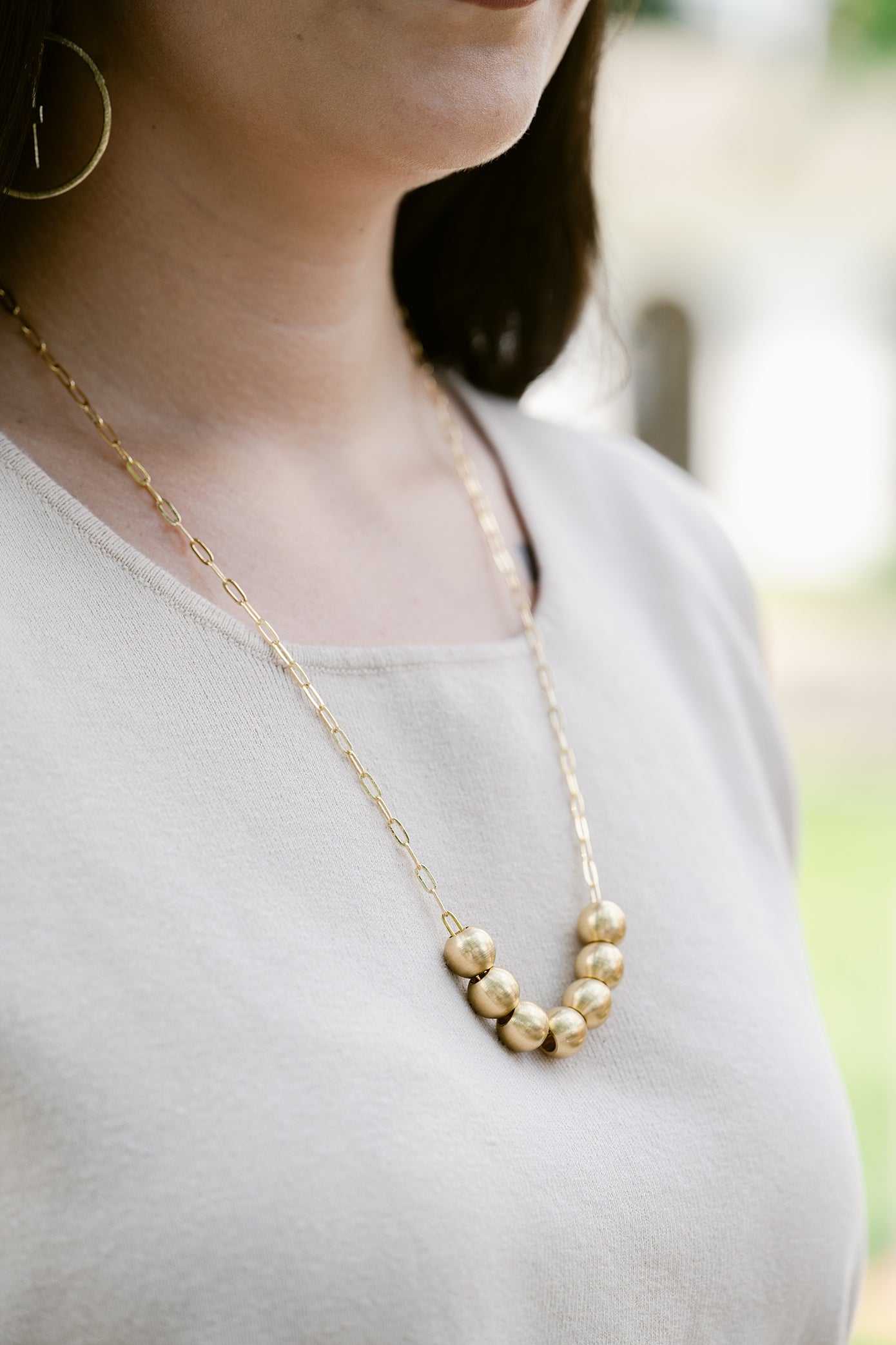 Golden Hour Bead Necklace