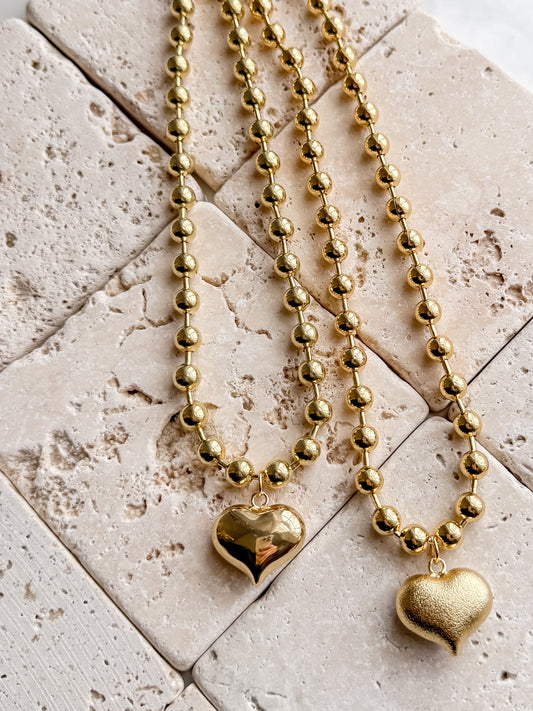 Heart of the Matter Ball Chain Necklace