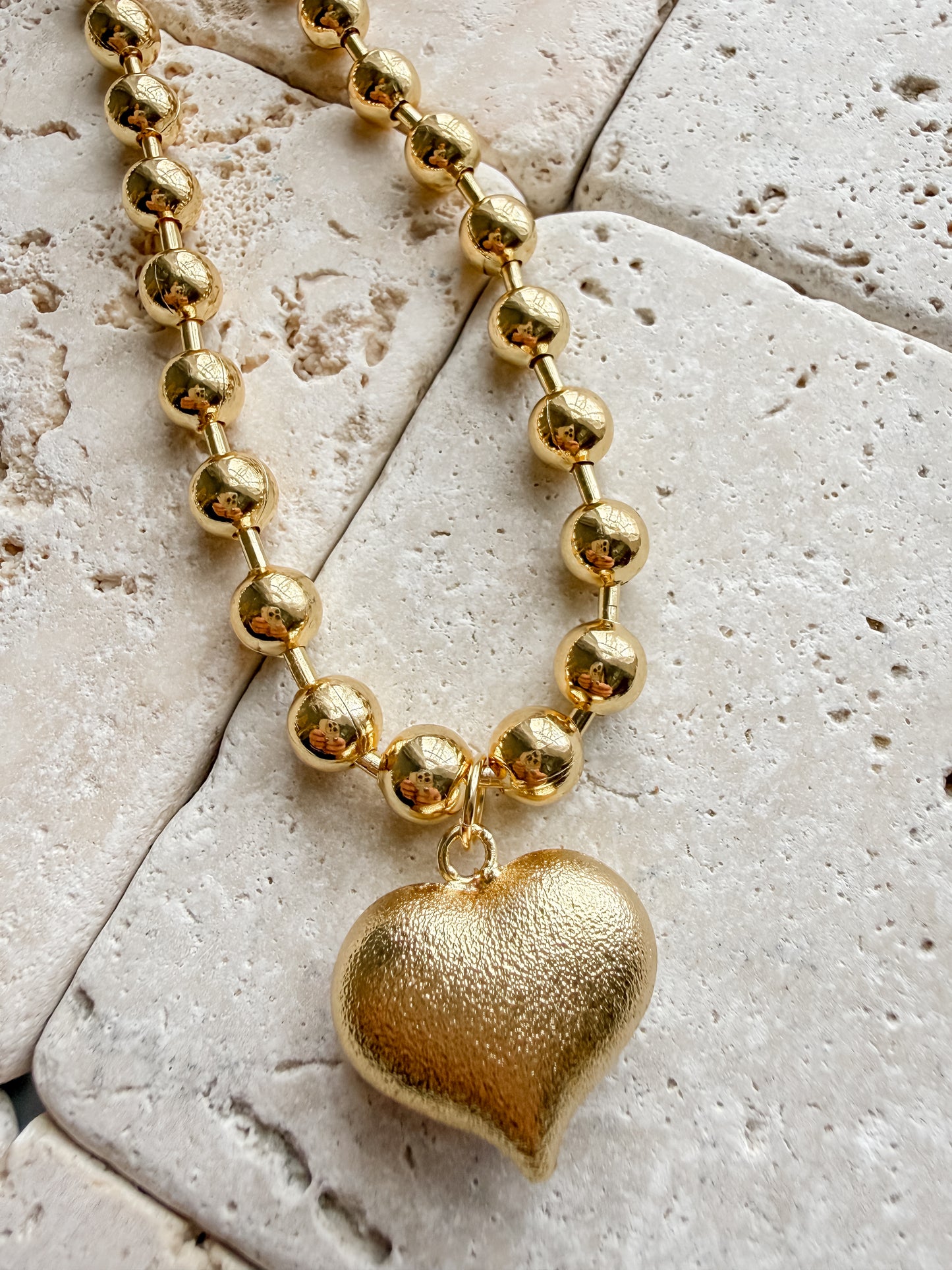 Heart of the Matter Ball Chain Necklace