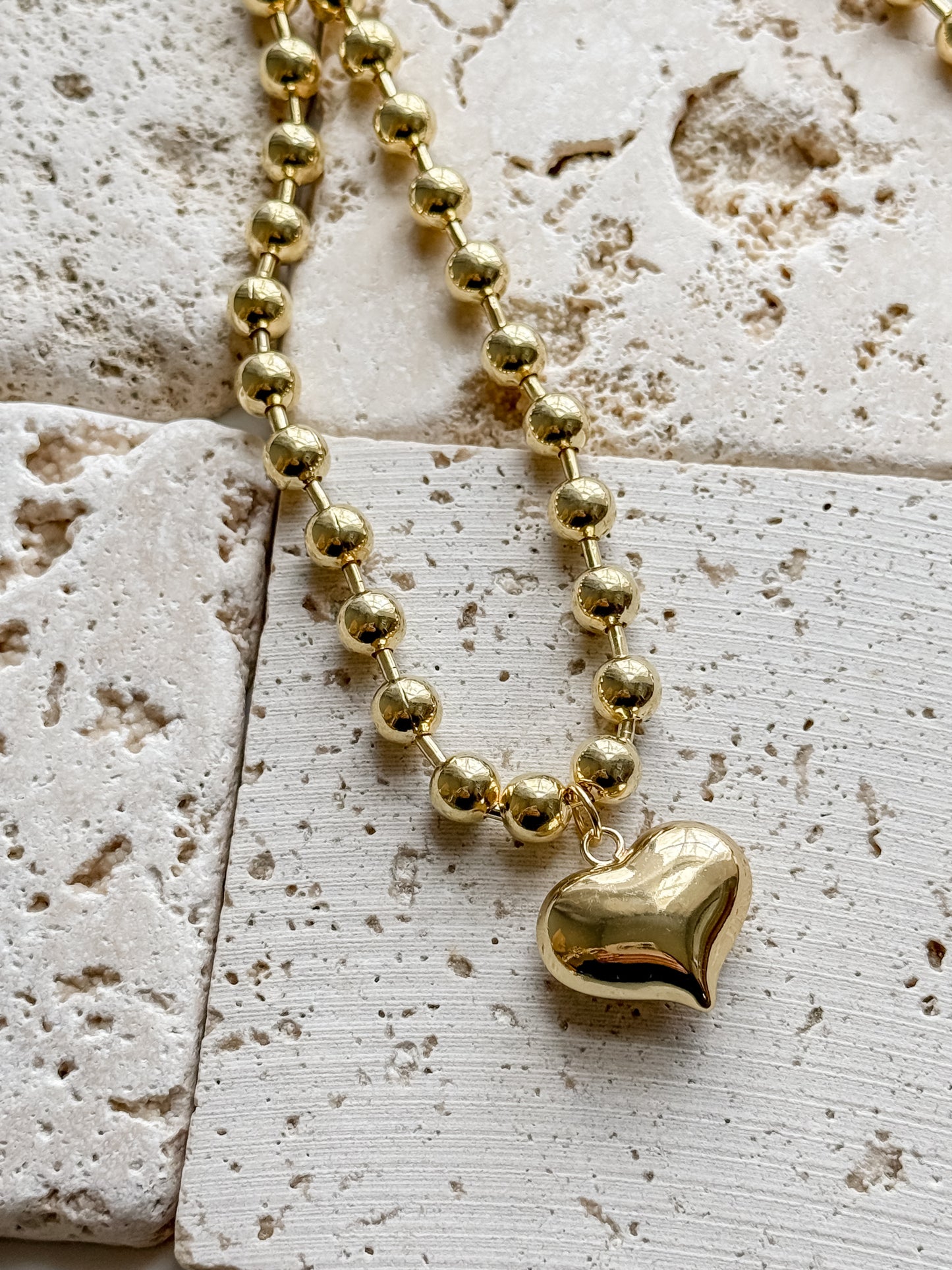 Heart of the Matter Ball Chain Necklace