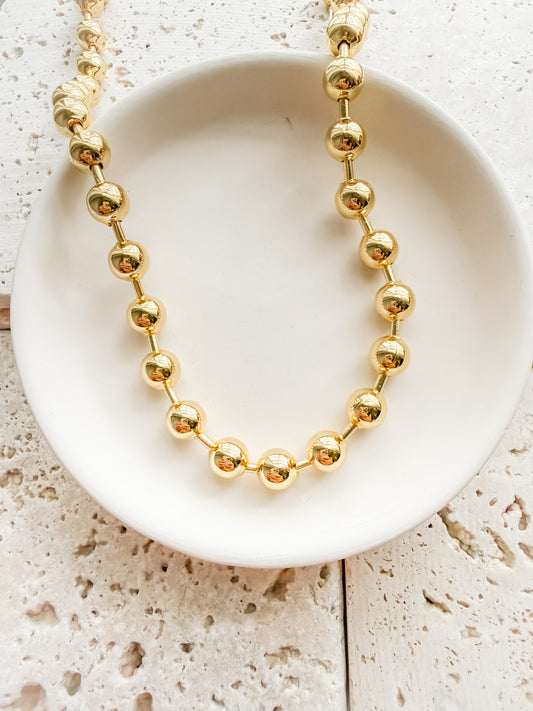 Bold Ball Chain Base Necklace