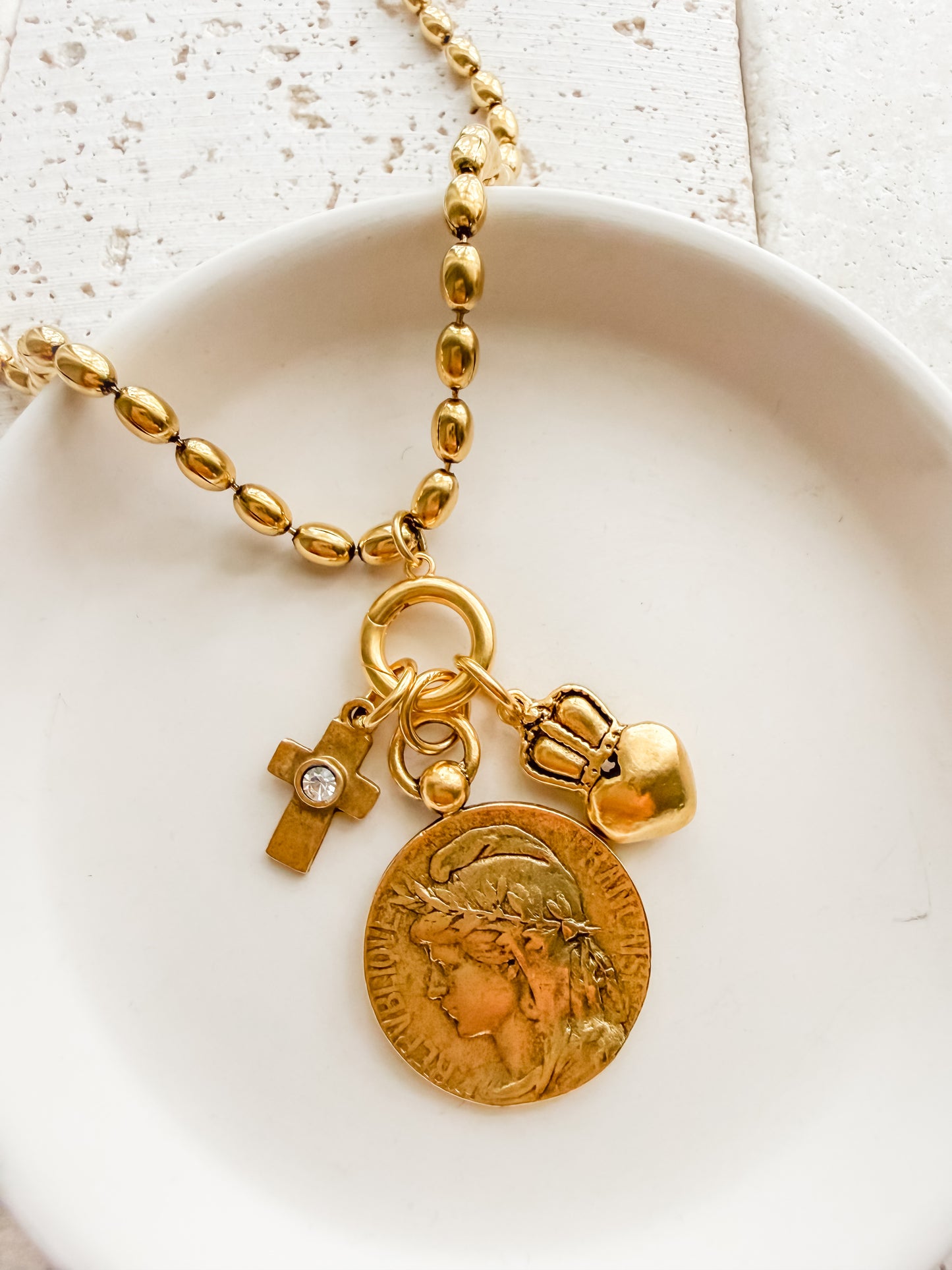 Dainty Rice Bead Gold Filled Base Chain
