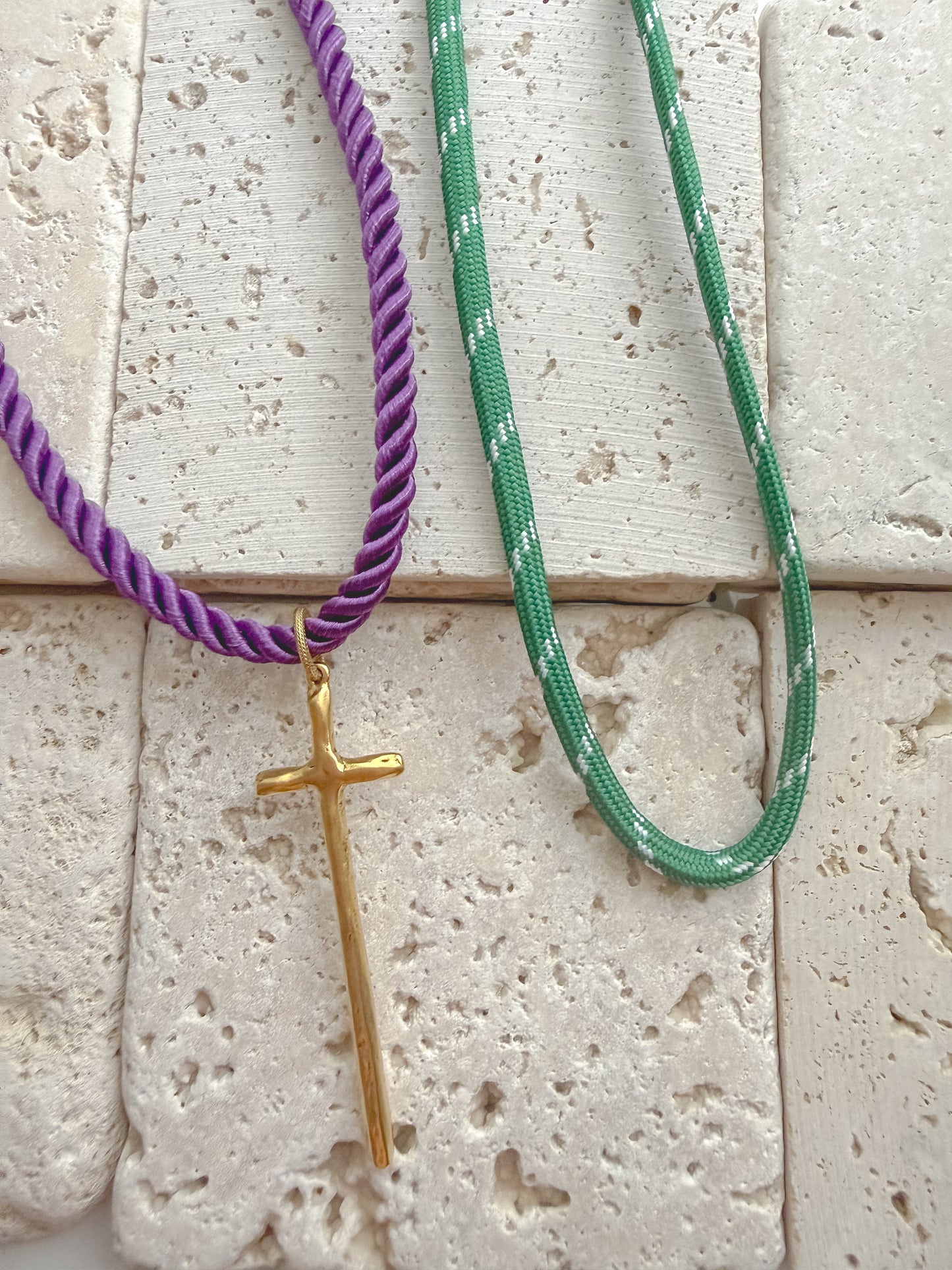 Colorful Cord Base Necklace