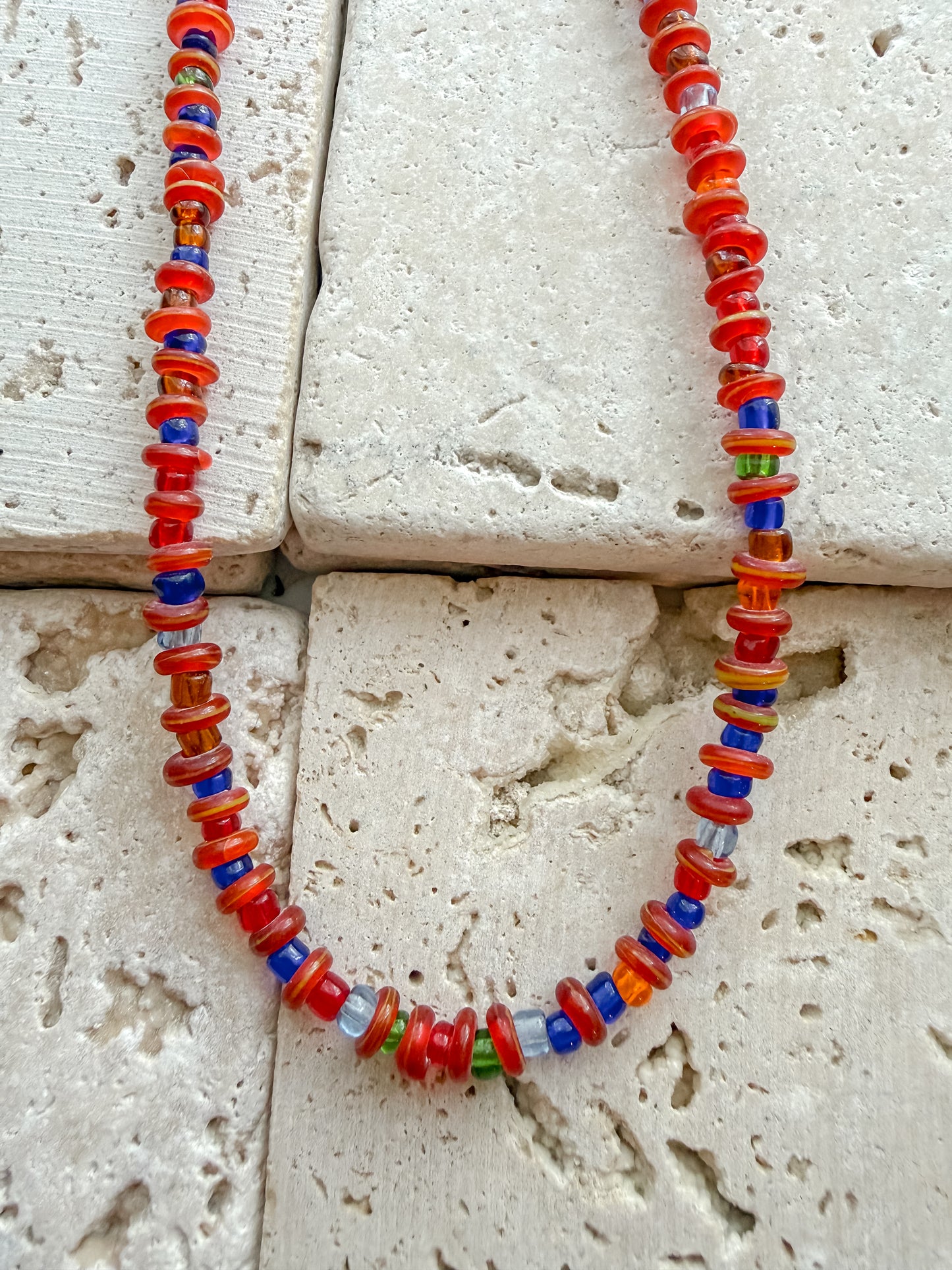 Capri Glass Beaded Necklace
