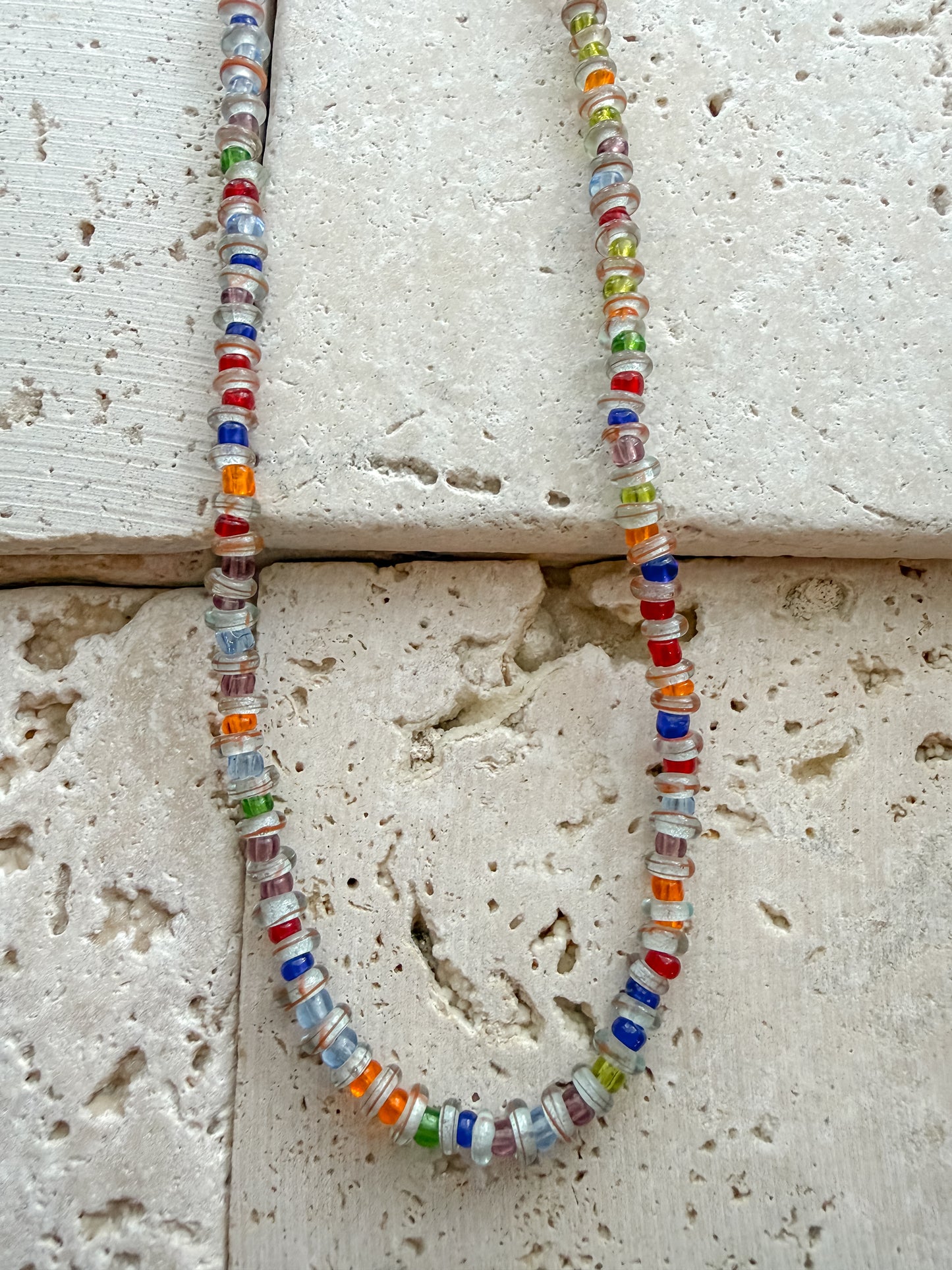 Capri Glass Beaded Necklace