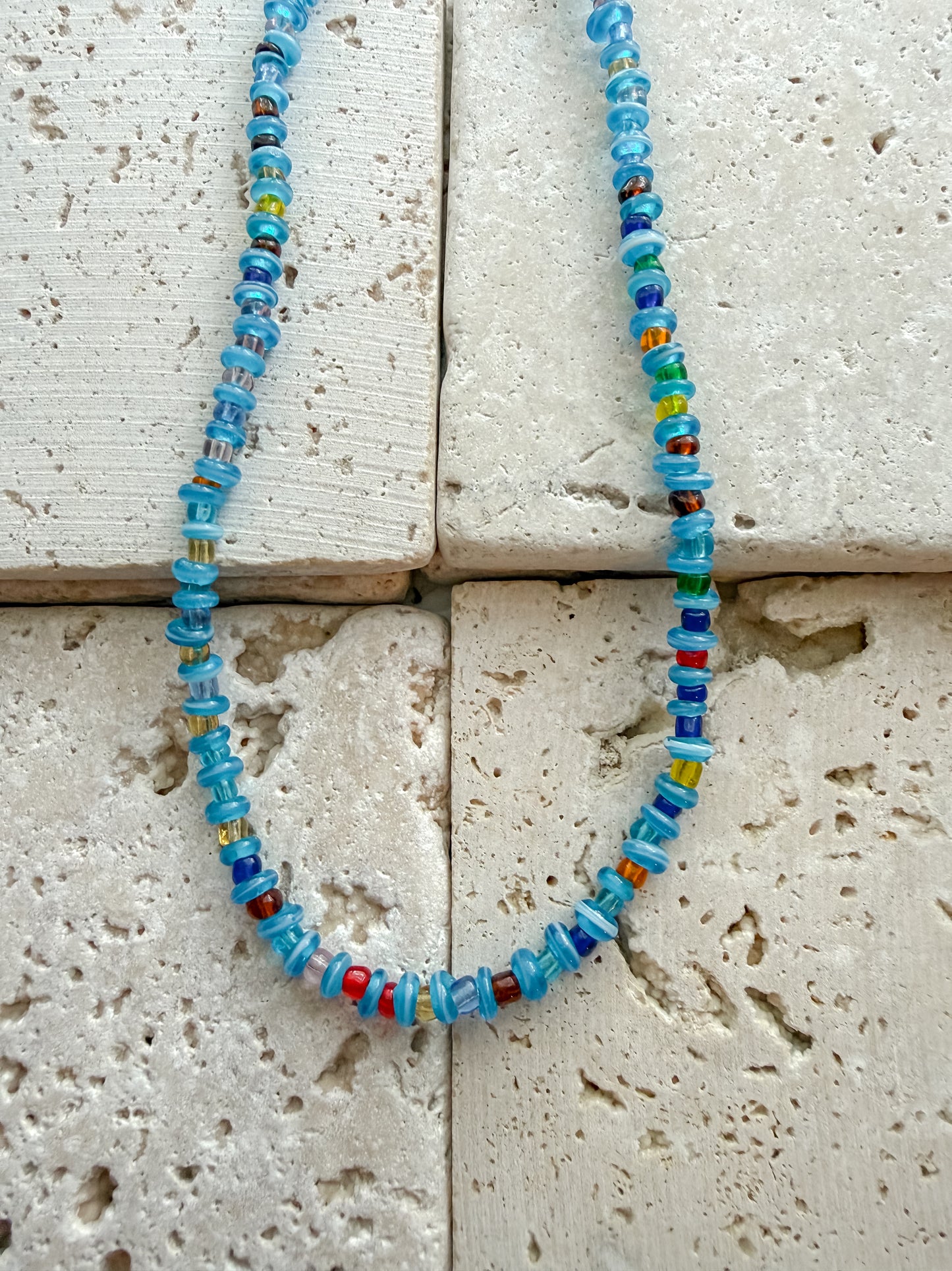 Capri Glass Beaded Necklace