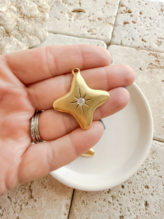 Starlight Crystal Star Charm
