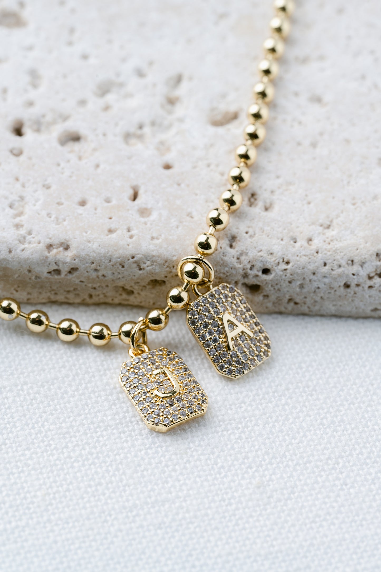 Gold Filled Ball Chain Base Necklace