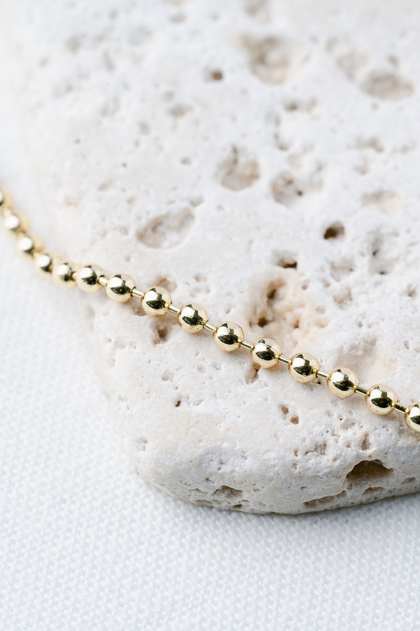 Gold Filled Ball Chain Base Necklace