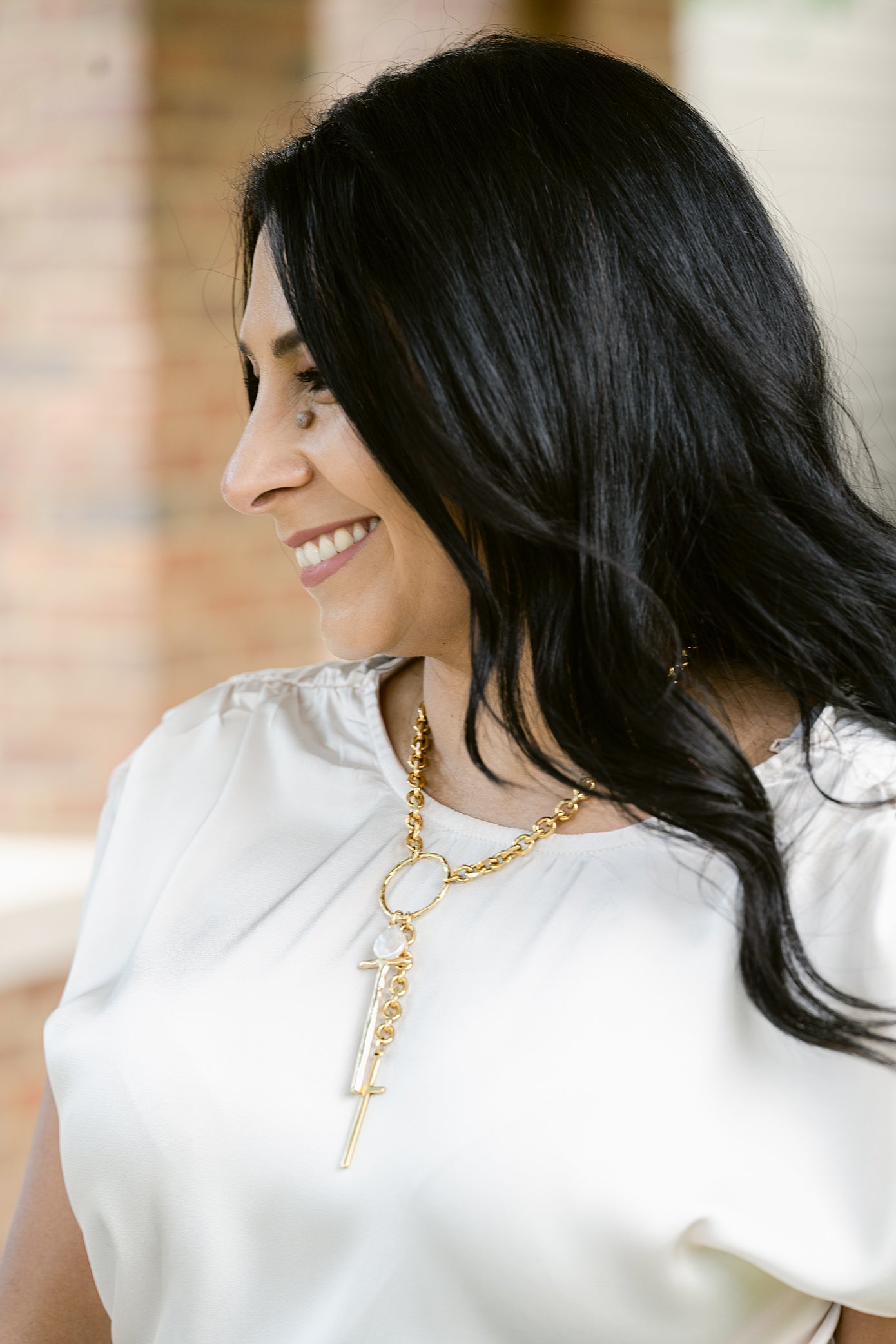 Goodness and Mercy Cross Necklace