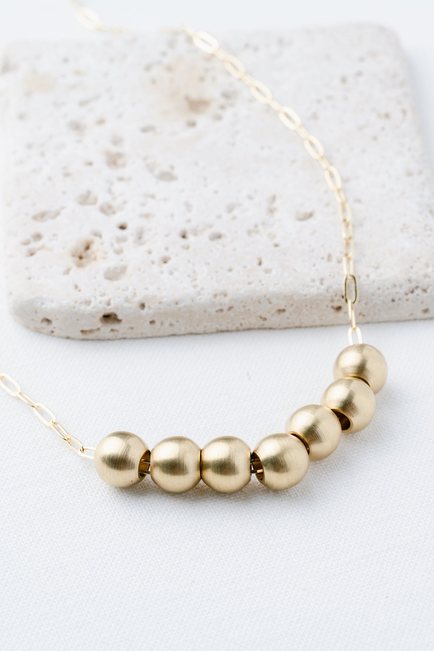 Golden Hour Bead Necklace