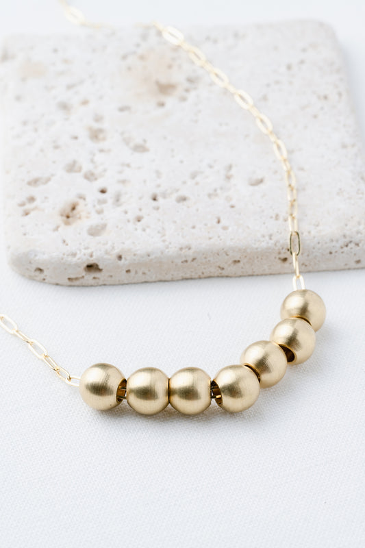 Golden Hour Bead Necklace