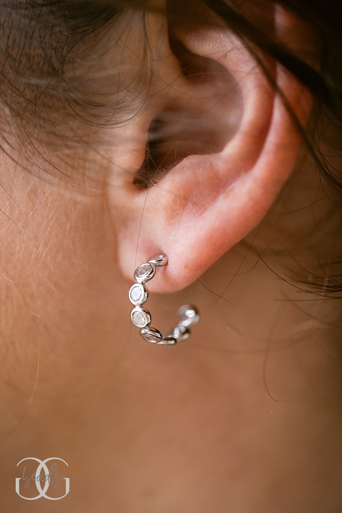 Crystal Clear Hoop Earrings